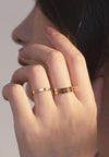 Gold Filled Thick Band Ring - Antonia Y. Jewelry