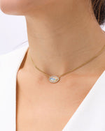 Isha Evil Eye Necklace in 18K Gold