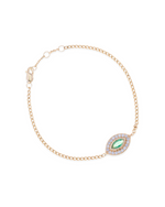 Alexa Evil Eye Bracelet in 18K Gold