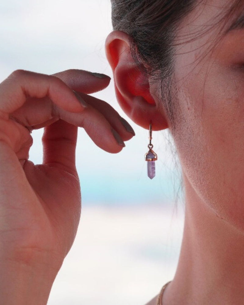 Amethyst Necklace & Earrings Gift Set