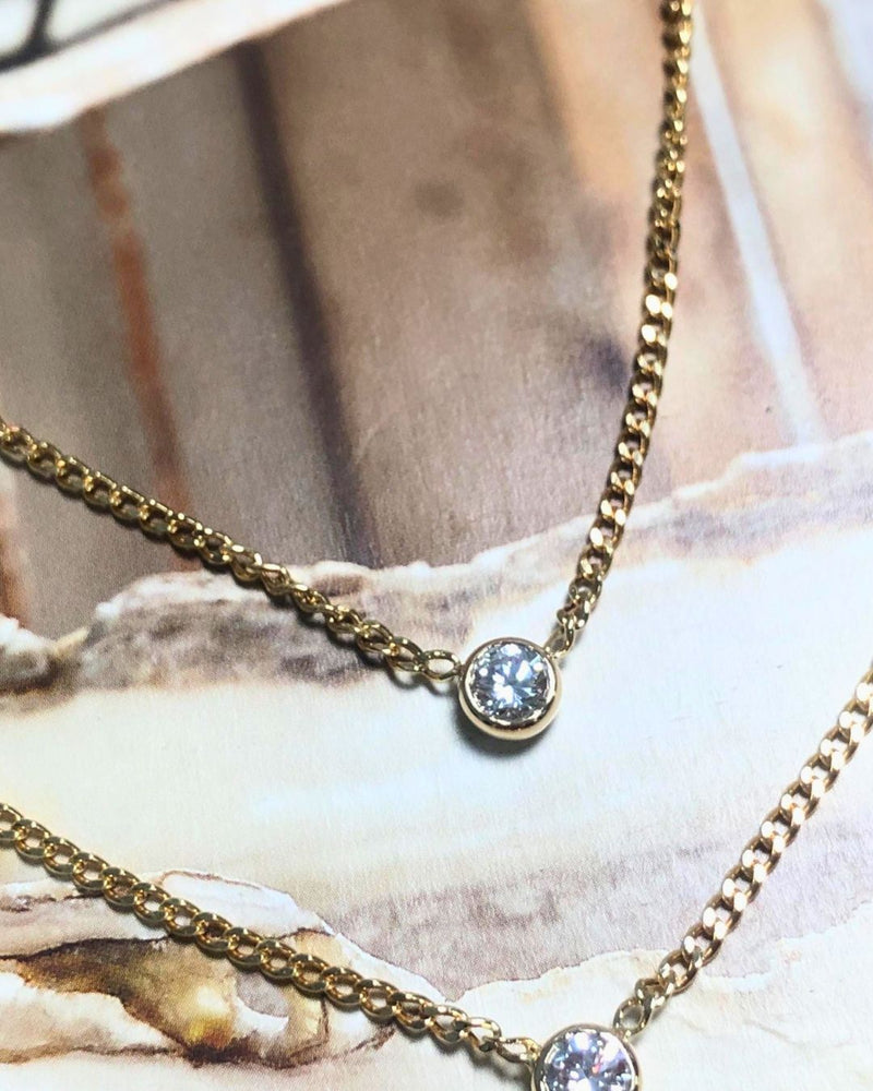 Mira Diamond Necklace in 18K Gold