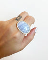 Blue Lace Agate Ring - Antonia Y. Jewelry