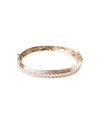 Chunky Moissanite Bangle in 14K Gold