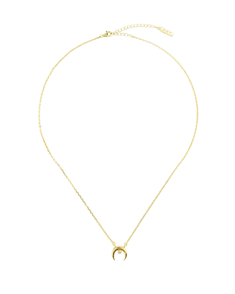 Luna Crescent Moon Dainty Necklace