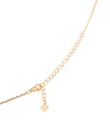 Halo Lariat Necklace in 14K Gold