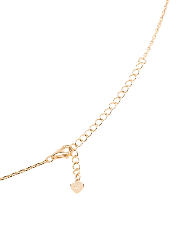 Halo Lariat Necklace in 14K Gold