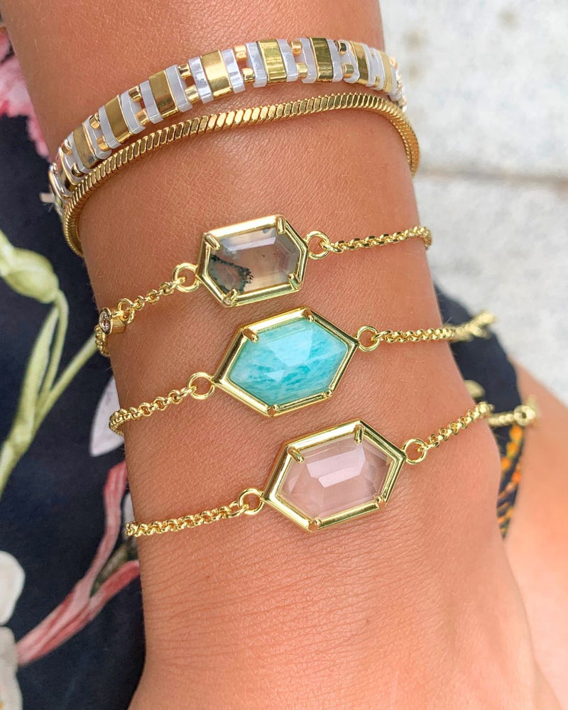 Hexa Gemstone Bracelet