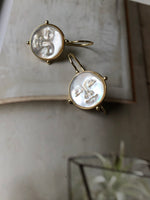 Helene Moon face earrings