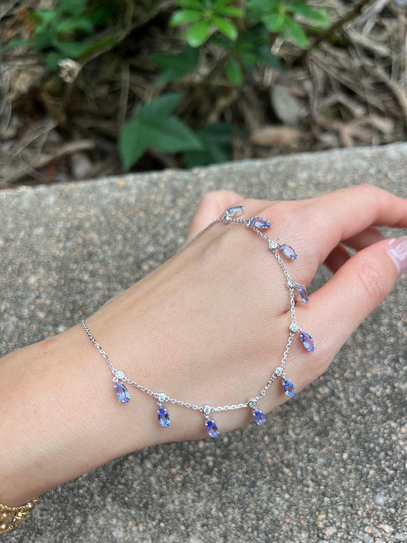 14K Tanzanite Shaker Necklace