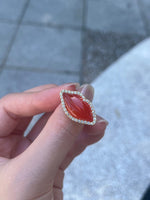 Gemstone Lips Ring