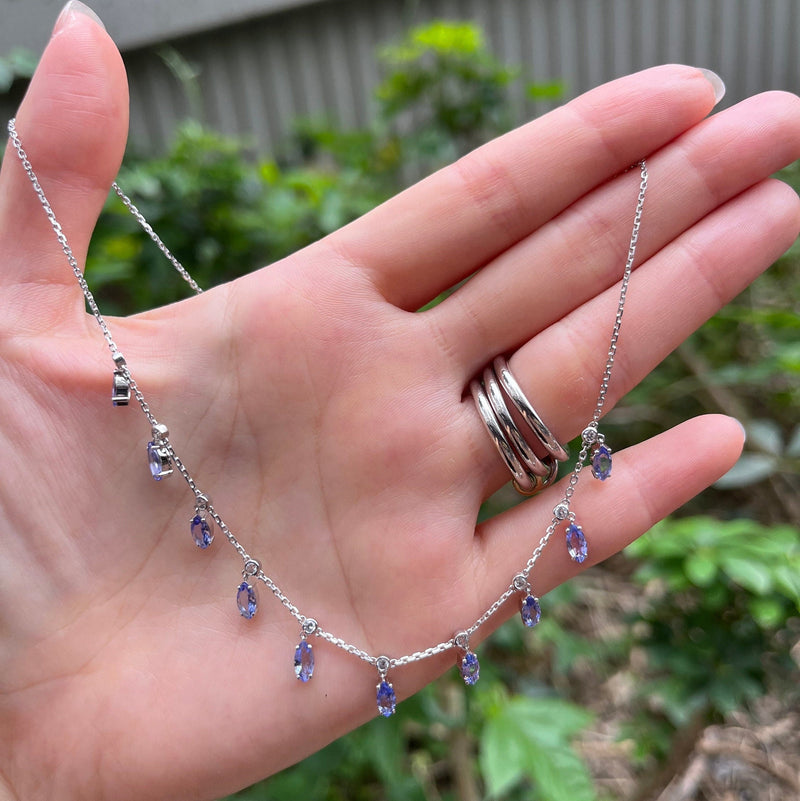 14K Tanzanite Shaker Necklace