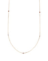 Laina Gemstone Station Necklace in 14K Gold