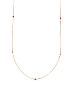 Laina Gemstone Station Necklace in 14K Gold