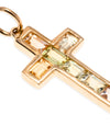 Liora Yellow Sapphire Cross in 9K Gold