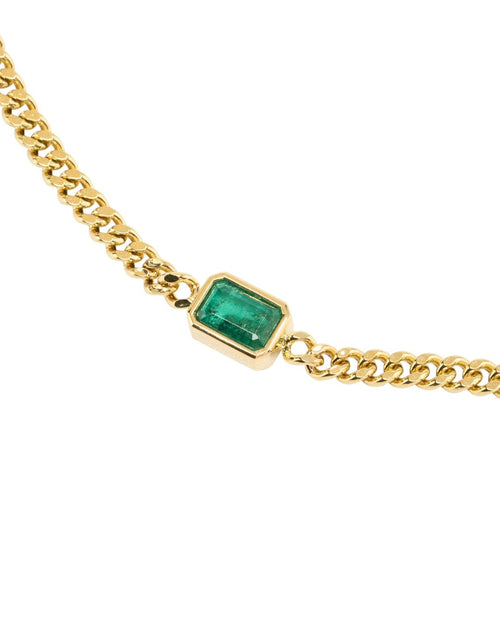Lux Natural Emerald Bracelet in 18K Gold