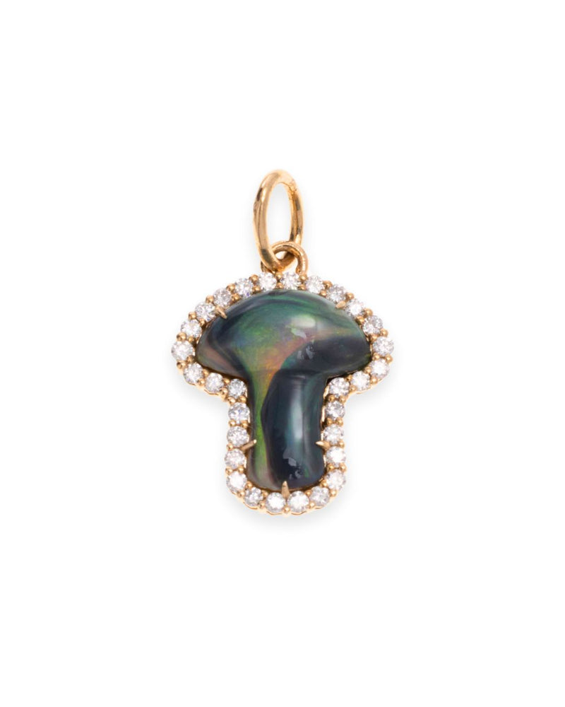 Nyssa Mushroom Charm Pendant in 14K Gold