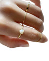 Heart Opal Dainty Ring