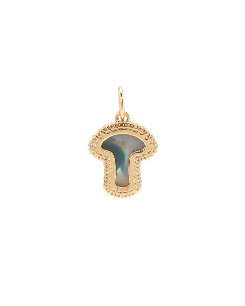 Nyssa Mushroom Charm Pendant in 14K Gold