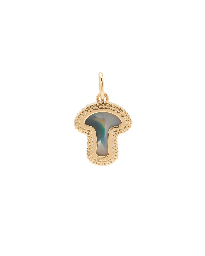 Nyssa Mushroom Charm Pendant in 14K Gold