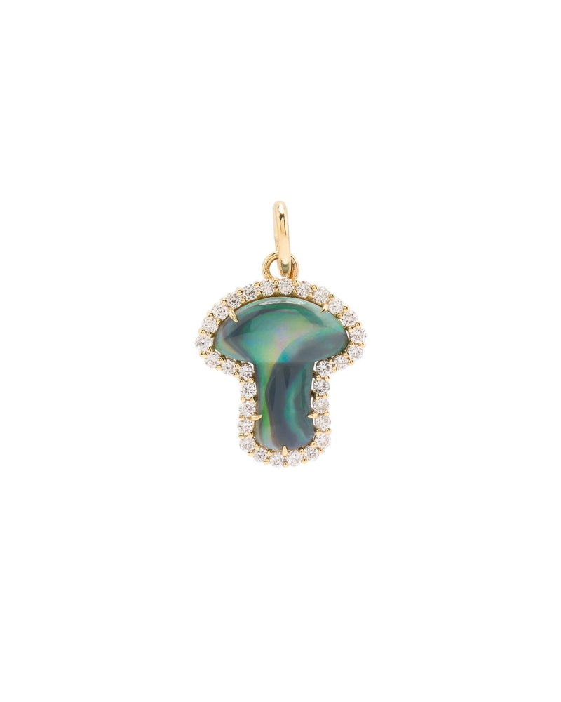 Nyssa Mushroom Charm Pendant in 14K Gold