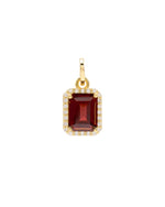 Suri Gemstone Pendant in Garnet