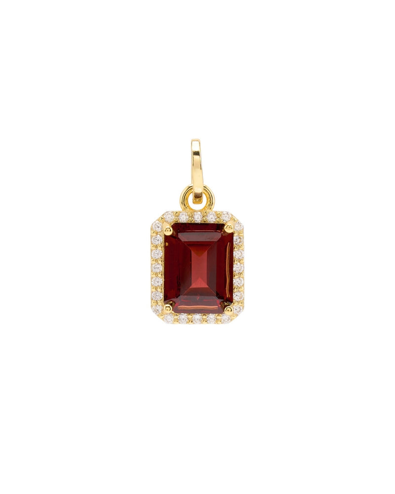 Suri Gemstone Pendant in Garnet