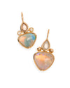 Skye Australian Opal Diamond Charm in 9K Gold - Antonia Y. Jewelry
