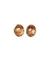 Gemma Rhutile Quartz Studs in 14K Gold