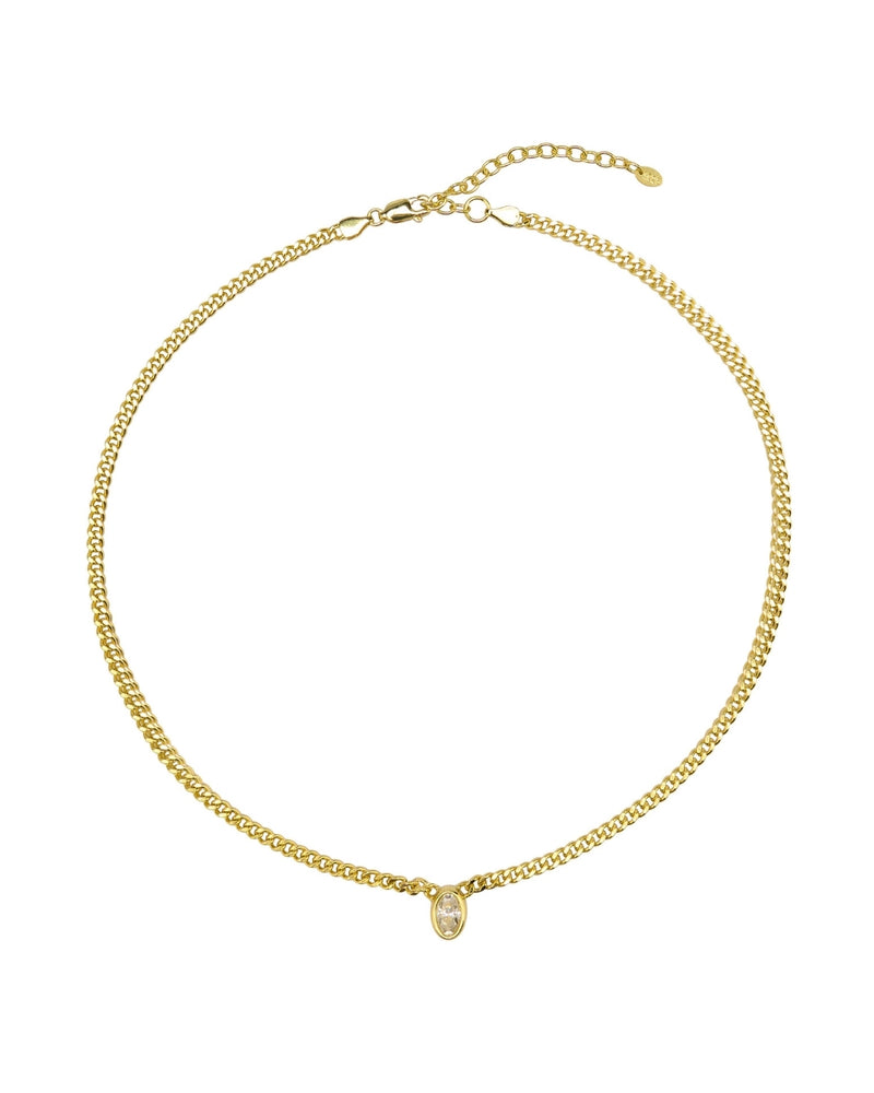Tahlia Moissanite Chain Necklace