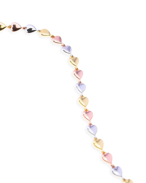 Trinity 3-tone Heart Bracelet