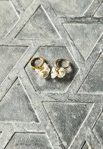 Dainty Pearly Hoops - Antonia Y. Jewelry