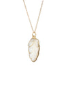 Aria Pearl Leaf Necklace - Antonia Y. Jewelry