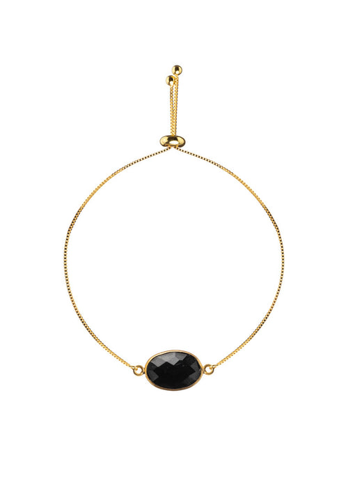 Dainty Black Onyx Bracelet - Antonia Y. Jewelry
