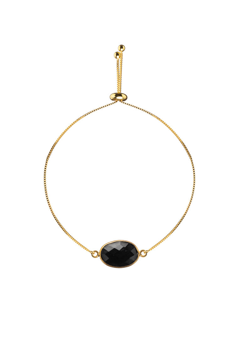 Dainty Black Onyx Bracelet - Antonia Y. Jewelry