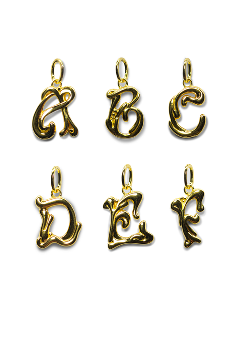 Initial Gold Letter Necklace - Antonia Y. Jewelry