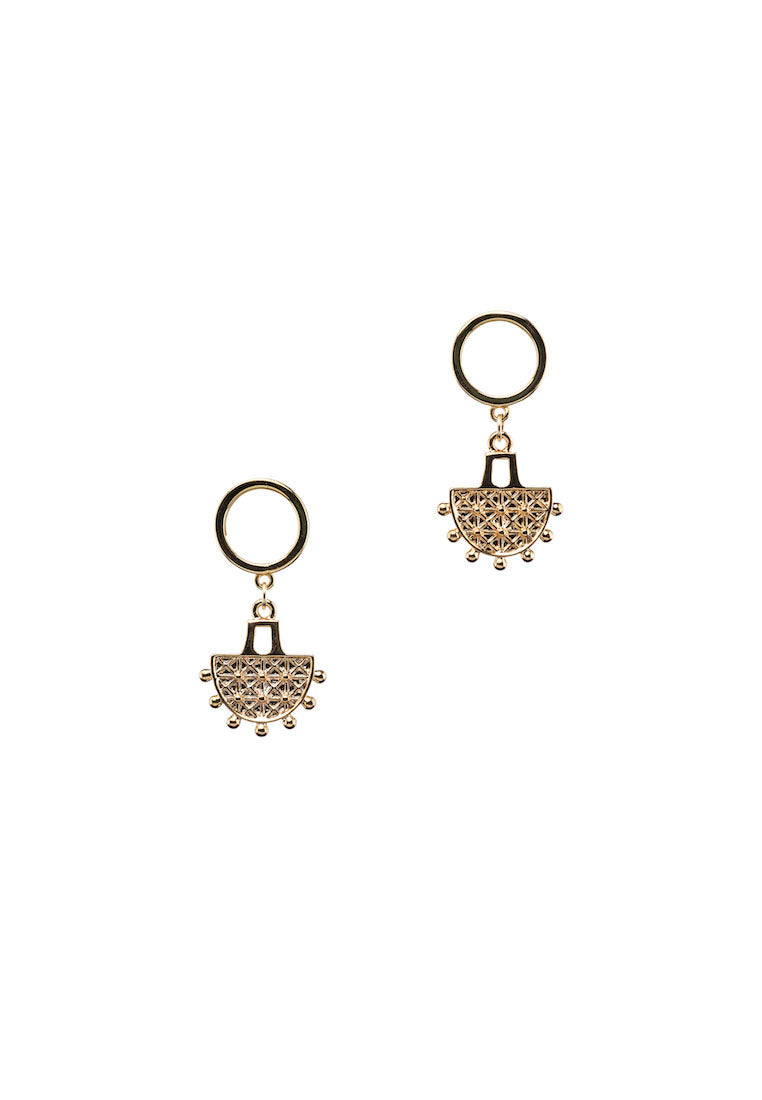 Chandelier Gold Stud Earrings - Antonia Y. Jewelry