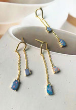 Australian Opal Droplet Earrings - Antonia Y. Jewelry