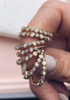 Dainty Opal Eternity Ring - Antonia Y. Jewelry
