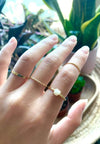 Heart Opal Dainty Ring - Antonia Y. Jewelry