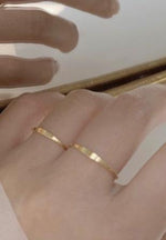 Dainty Gold Filled Signet Ring - Antonia Y. Jewelry