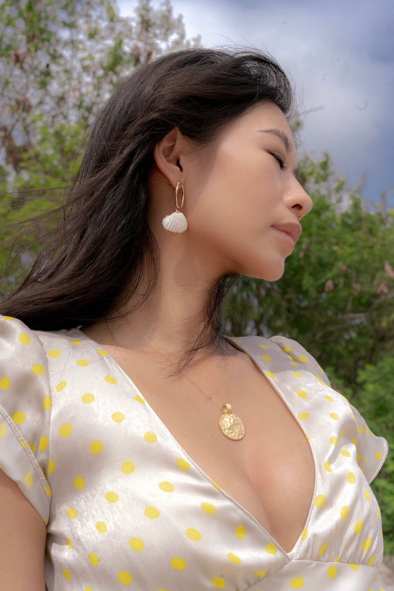Larissa Gold Coin Necklace - Antonia Y. Jewelry